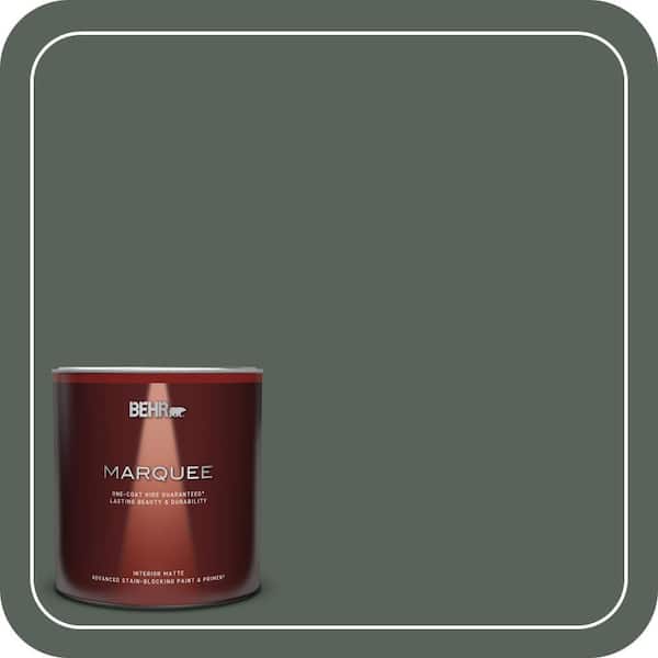 BEHR MARQUEE 1 qt. #ECC-21-3 Imperial Palm Matte Interior Paint & Primer