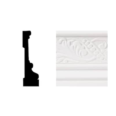 6702 11/16 in. x 3-1/2 in. x 8 ft. PVC Composite White Casing Molding
