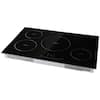 SKYSHALO Built-in Induction Electric Stove Top 30 in. 4 Burners Electric Cooktop 9 Power Levels and Sensor Touch Control QRSDC4308100WDW17V40709