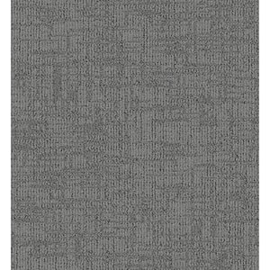 Wheatfield - Granite - Gray 34 oz. SD Polyester Pattern Installed Carpet