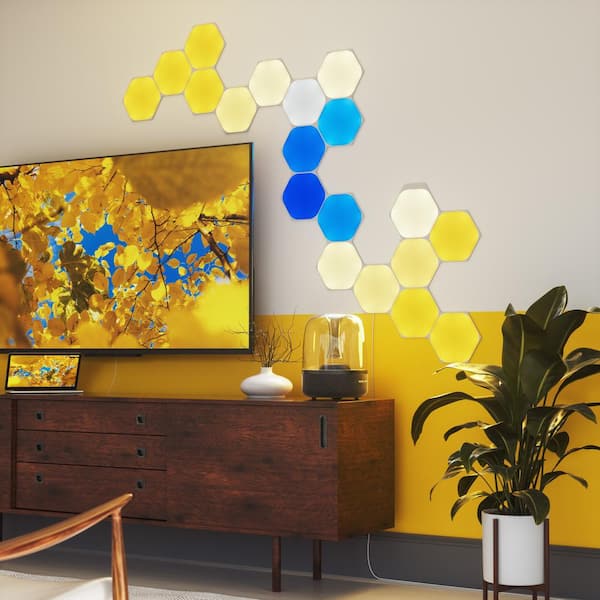 Nanoleaf Shapes-Hexagons Expansion Pack NL42-0001HX-3PK - The Home