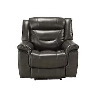 Imogen Gray Leather with USB Port (Power Motion) Recliner