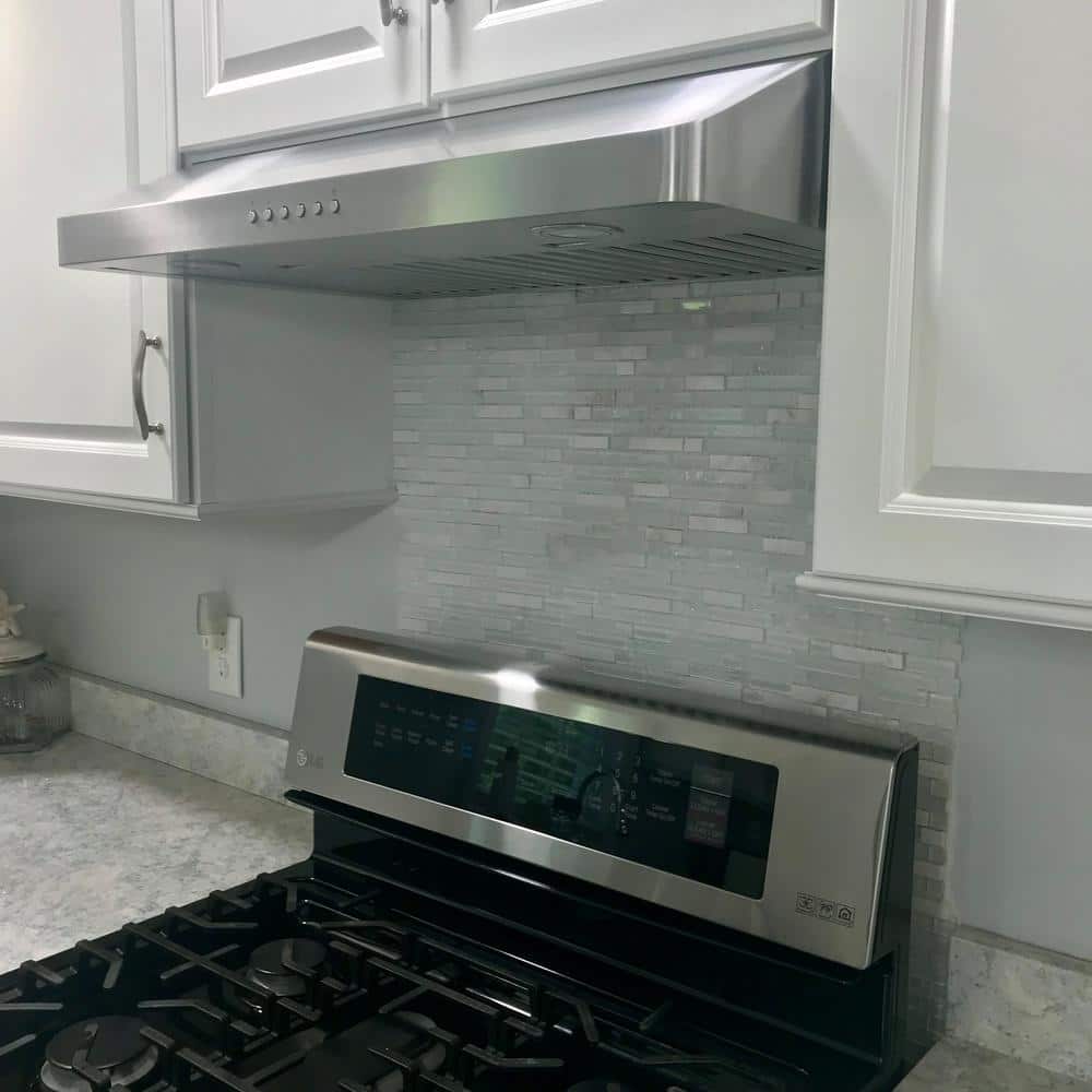36-Inch Stainless Steel Under Cabinet Range Hood with LED Lights