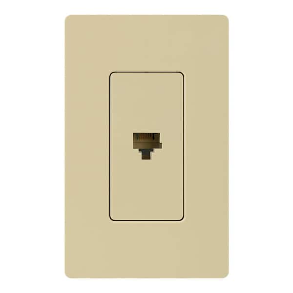 Claro Telphone Jack, Ivory (CA-PJ-IV)