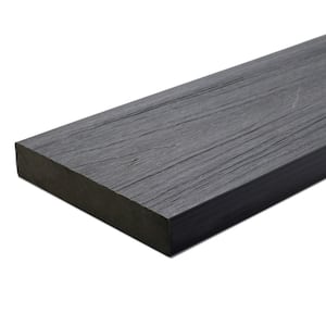 UltraShield Naturale Cortes Series 1 in. x 6 in. x 1 ft. Westminster Gray Solid Composite Decking Board Sample