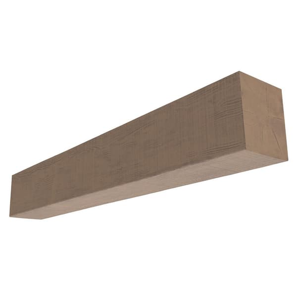 Ekena Millwork Heritage Timber Rustic Sawn 60 in. W x 7.5 in. D x 5.5 in. H Cap-Shelf Mantel