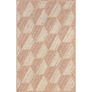 Mitzy Natural 6 ft. x 9 ft. Striped Jute Area Rug