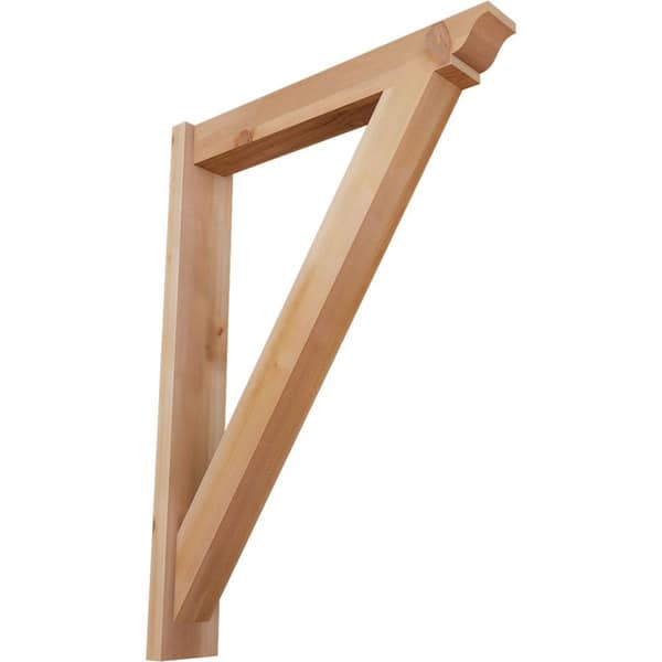 Ekena Millwork 6 in. x 42 in. x 30 in. Western Red Cedar Traditional Smooth Outlooker