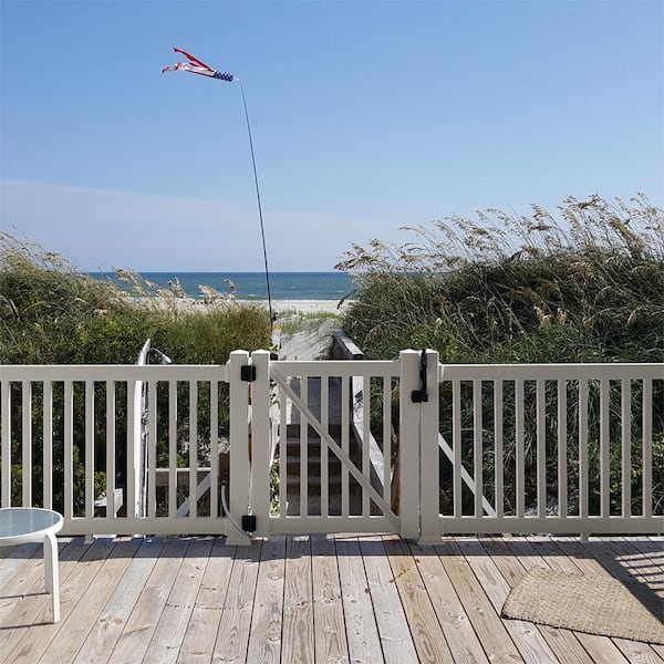 Walton 3 ft. H x 5 ft. W Tan Vinyl Railing Gate Kit