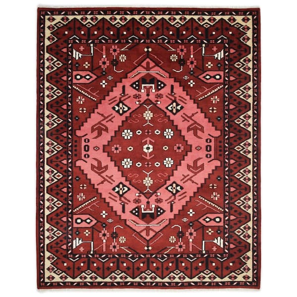 Sahara Red 3 ft. x 5 ft. Bohemian Area Rug