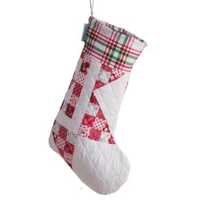 17.5 in. Red Polyester Microfiber Angelina Christmas Stocking