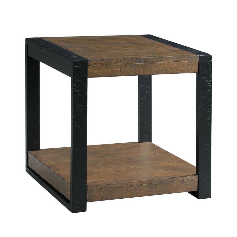 Picket House Furnishings Enrico 24 in. Walnut Square Wood End Table  TCA100ET - The Home Depot