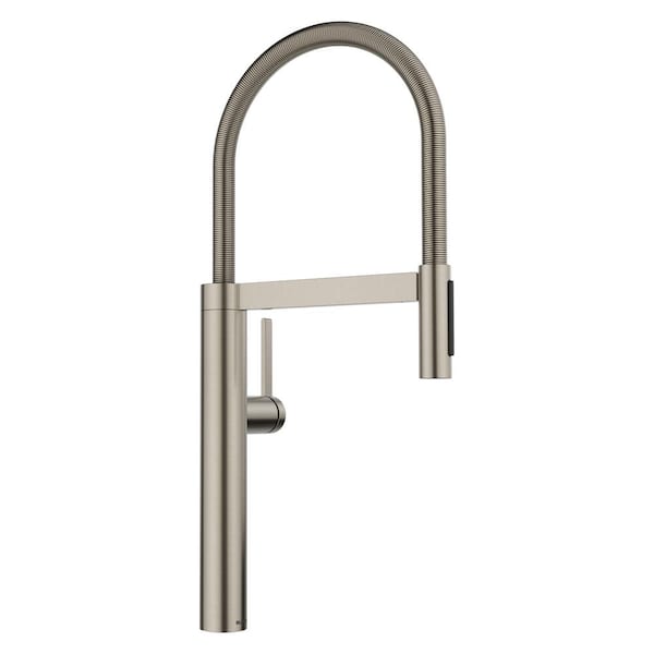 Culina II Single Handle Pull Down Sprayer Kitchen Faucet in Satin Platinum