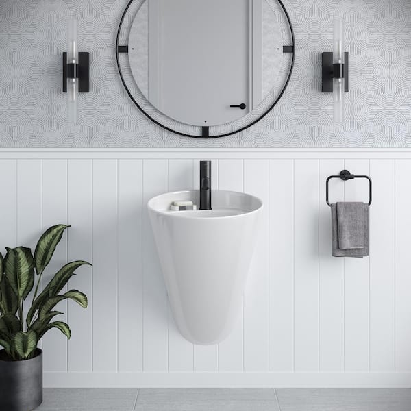 Swiss Madison Calice 18 in. Wall-Mount Bathroom Sink