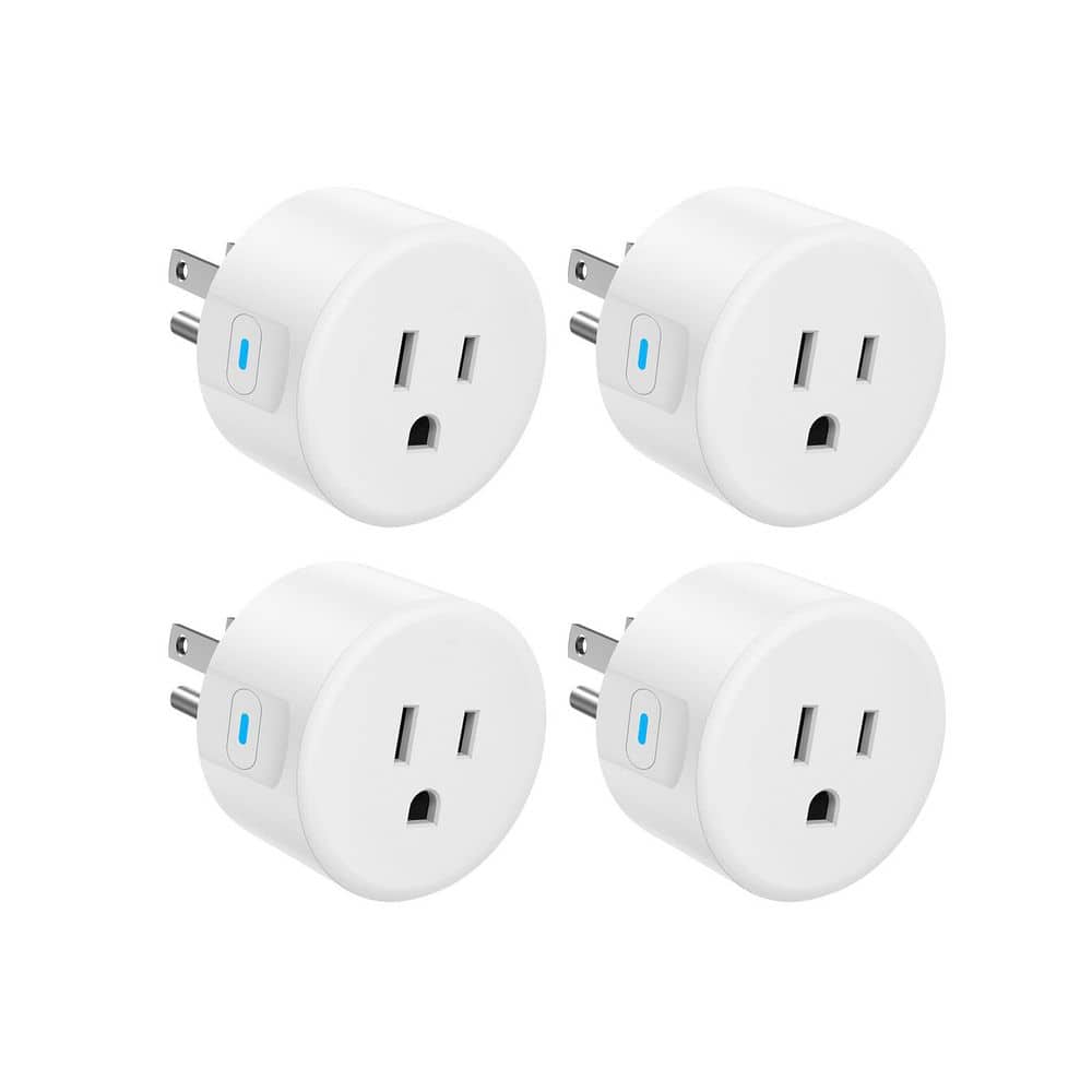 15A 120-240-Volt WiFi Smart Plug Grounding Outlet Remote Control Timer Voice Compatible Alexa Google Home 4-Pack price history on PriceWatchPro
