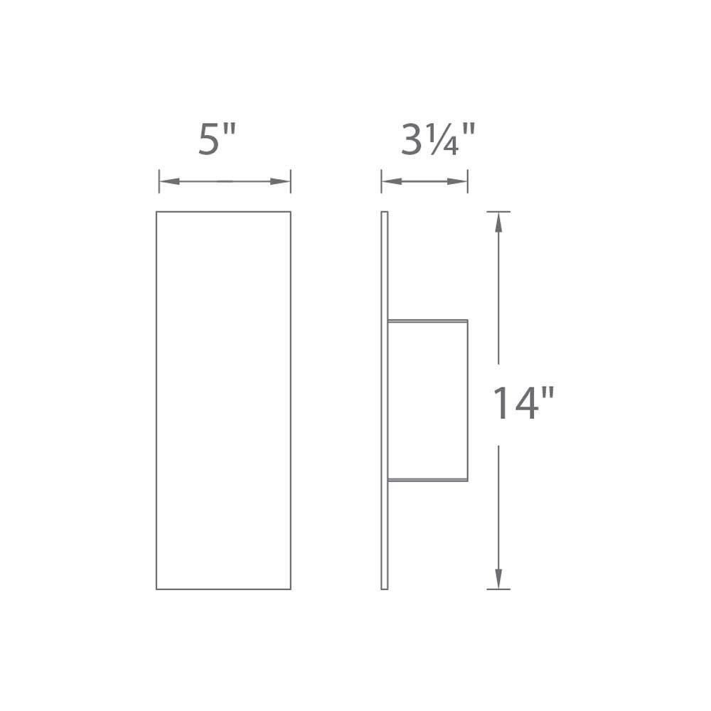 Eclipse Bronze 20" Dimmable LED Outdoor Sconce with Energy Star