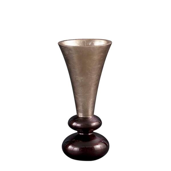 Unbranded Small Deep Plum Wood Decorative Vases