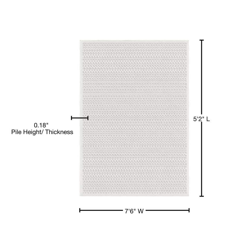Natural Gray High Low Indoor Outdoor Area Rug