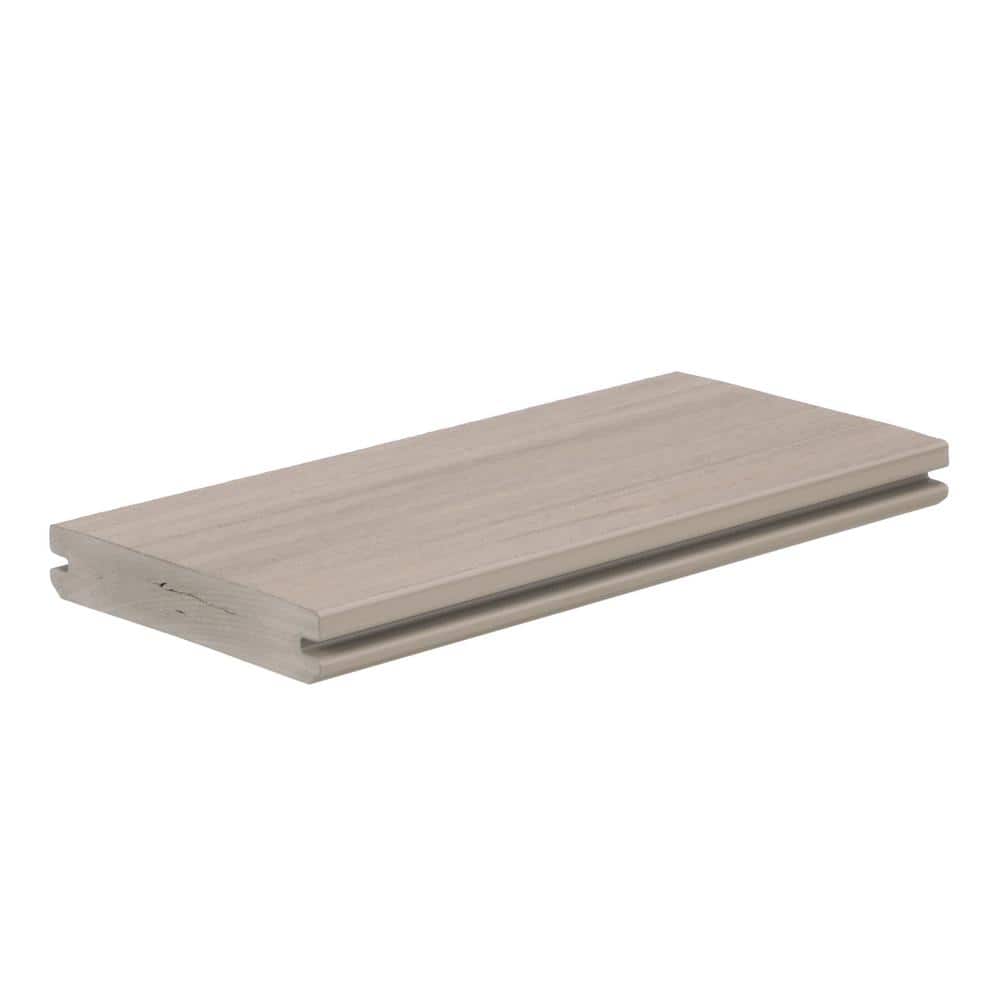 AZEK Vintage 1 in. x 5.5 in. x 20 ft. Coastline PVC Square Deck
