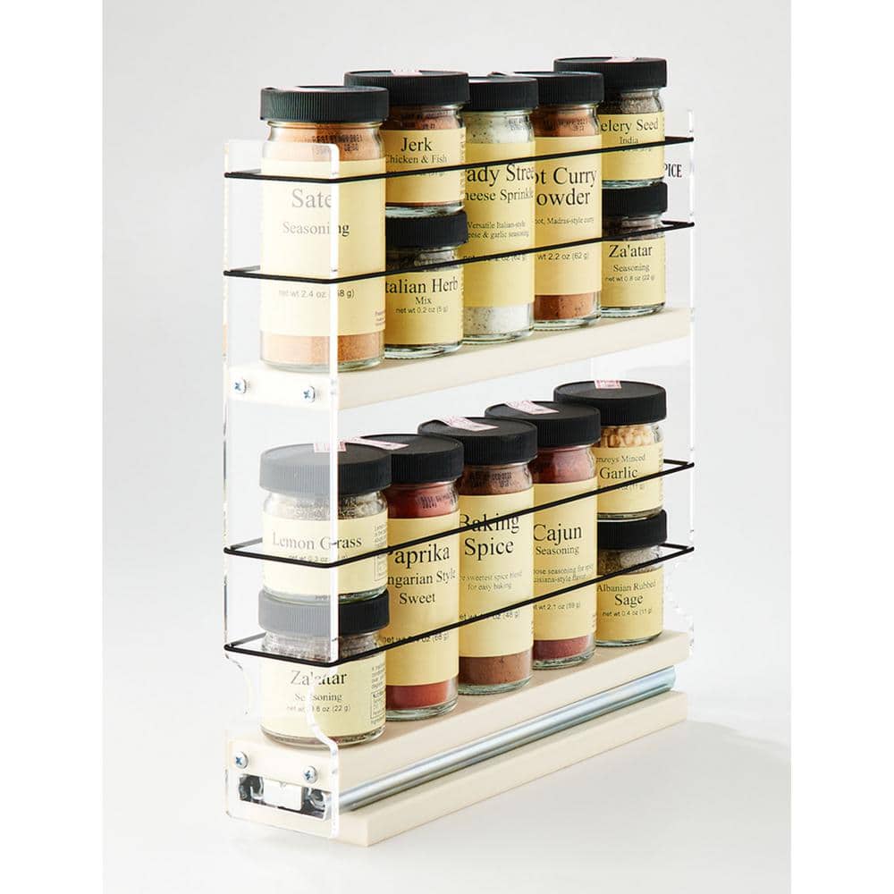 Accguan Spice Jars with Spice Rack,Spice Organizer with Spice