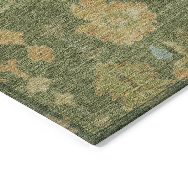 Chantille Machine Washable Indoor/Outdoor Abstract ACN1930 Fern 5 ft. x 7 ft. 6 in. Area Rug