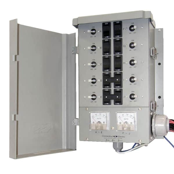 Connecticut Electric Emergen 50 Amp 10-Circuits G2 Manual Transfer Switch