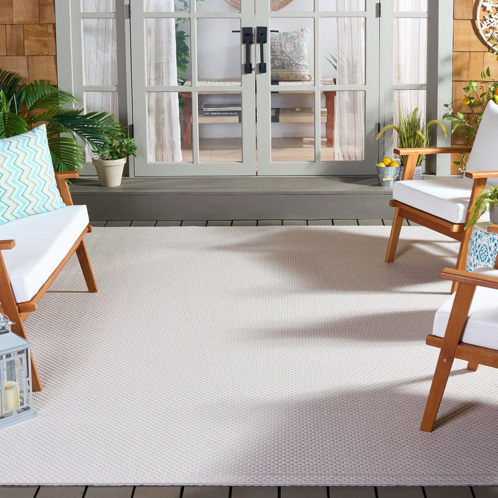 Sisal All-Weather 10 ft. x 14 ft. Ivory Solid Woven Geometric Indoor/Outdoor Area Rug price history on PriceWatchPro