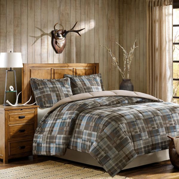 Woolrich White River 2-Piece Multi Twin Down Alternative Comforter Mini Set