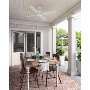 Sunnyvale 52 in. Indoor/Outdoor Fresh White Ceiling Fan For Patios or Bedrooms