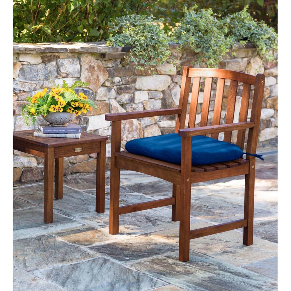 Lancaster Evergreen 21.9" Eucalyptus Wood Outdoor Side Table