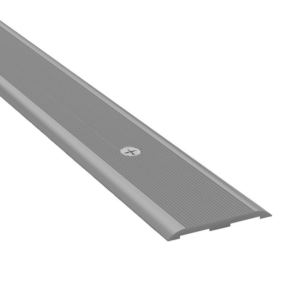Novopletina Matt Silver 1-3/8 in. x 98-1/2 in. Aluminum Tile Edging Trim