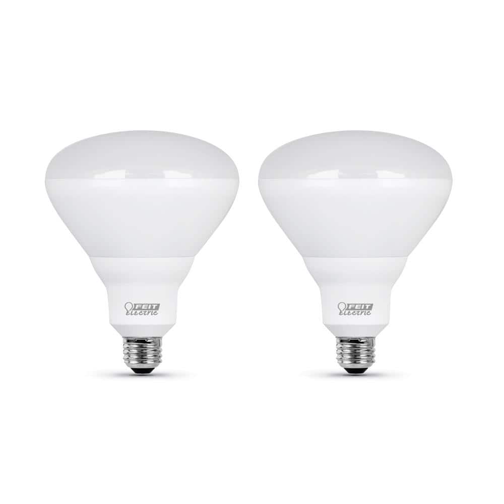 Feit Electric Soft White Dimmable LED Flood Light Bulbs 2-Pack