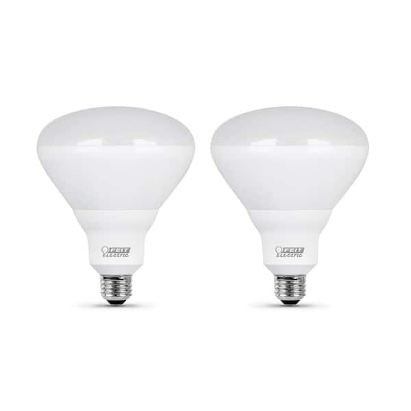 Feit Electric 65-Watt Equivalent BR40 Dimmable CEC Title 20 Energy Star 90+ CRI E26 Flood LED Light Bulb, Soft White 2700K (2-Pack)