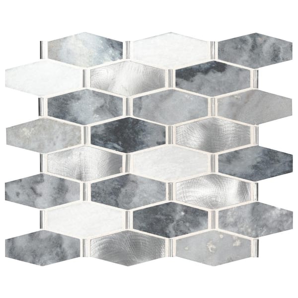 MSI Ankara 12 in. x 15 in. Mixed Multi-Surface Metal Look Wall Tile (1.05 sq. ft./Each)