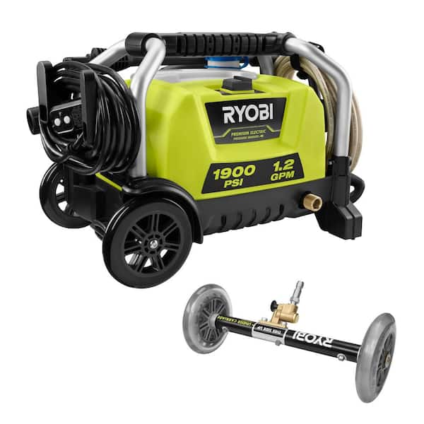 RYOBI 1900 PSI 1.2 GPM Cold Water Wheeled Corded Electric Pressure