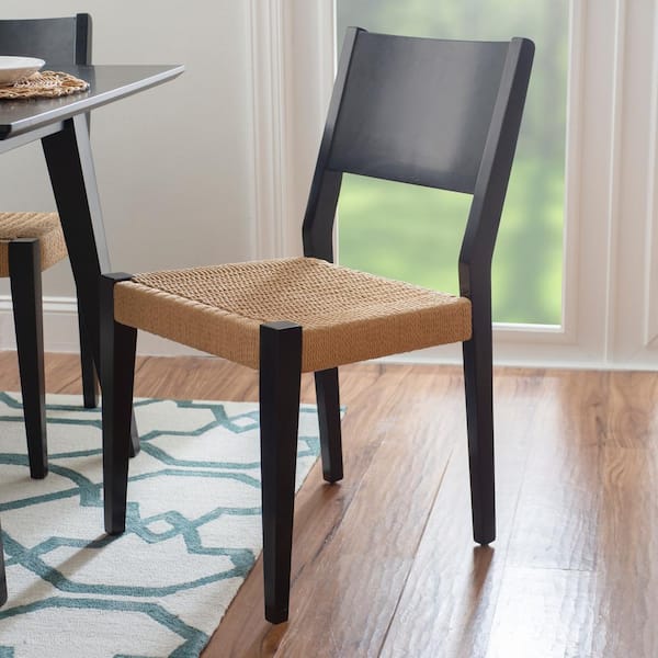 Linon Home Decor Marlene Black Side Chair (Set of 2)