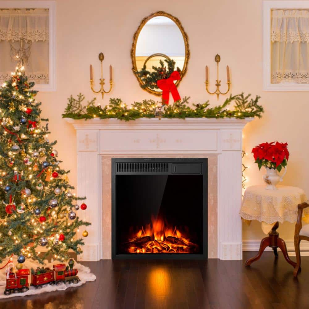 22.5 in. 750W/1500W Freestanding and Recessed Electric Fireplace Insert Heater w 7-Level Frame, Remote Control price history on PriceWatchPro