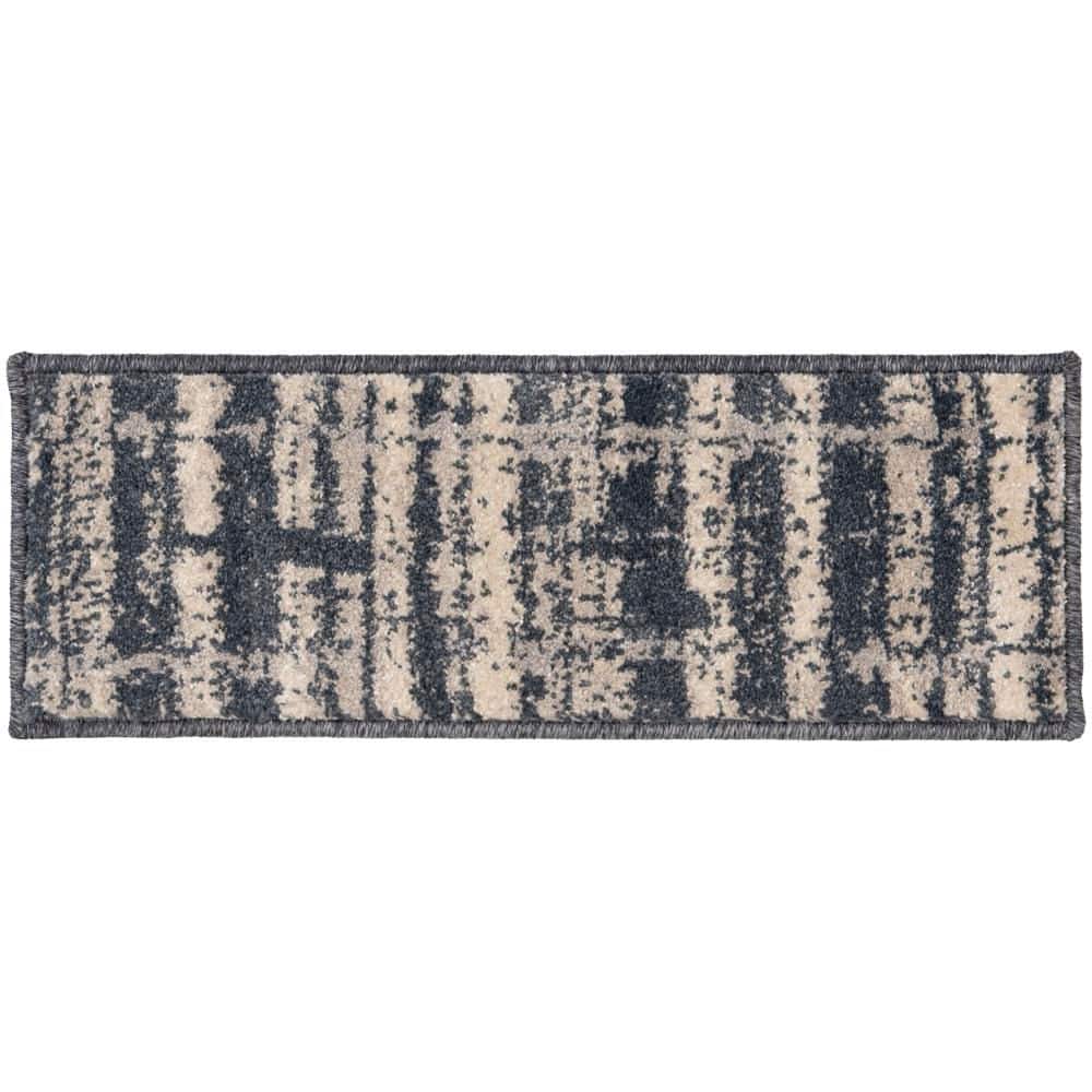 Capri Galinda Vintage Blue/Storm 9 in. x 26 in. Woven Polypropylene Stair Tread Cover (Set of 1) price history on PriceWatchPro
