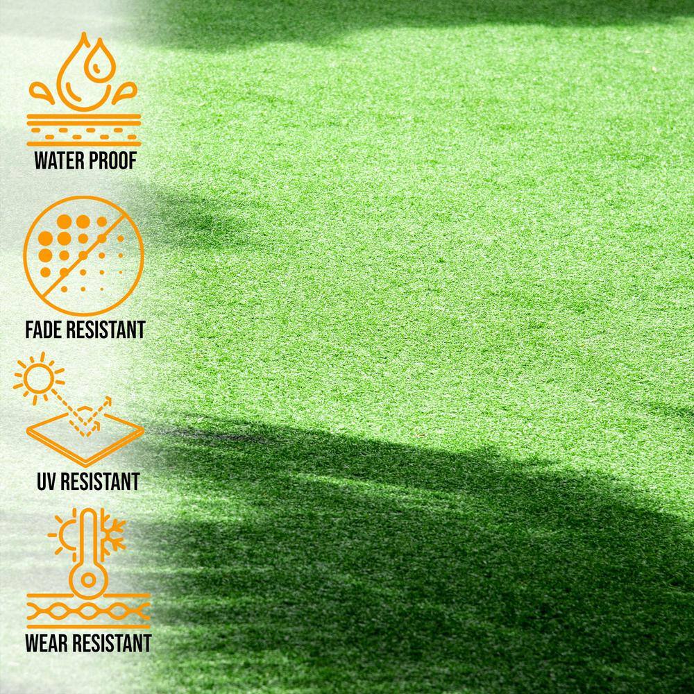 Green Artificial Turf Golf Hitting Mat with Latex Backing
