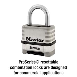 Stainless Steel Outdoor Combination Lock, Resettable