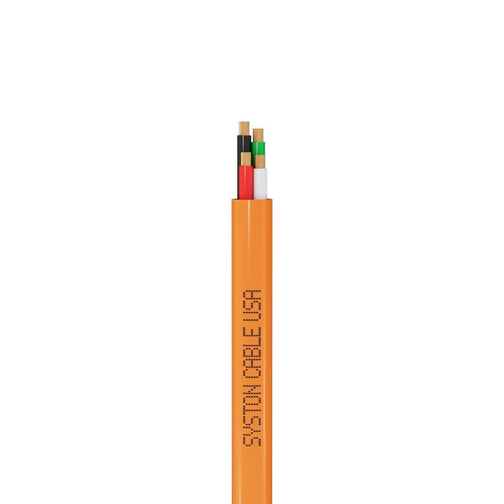 250 ft. 18 / 4 Orange CL3P Stranded Copper Security Alarm Wire Plenum Rated UV Resistance for Access Control Nurse Call price history on PriceWatchPro