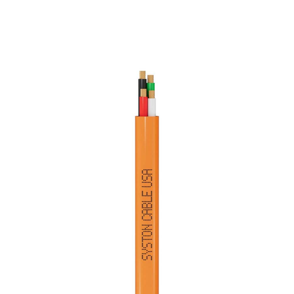 50 ft. 18 / 4 Orange CL3P Stranded Copper Security Alarm Wire Plenum Rated UV Resistance for Access Control Nurse Call price history on PriceWatchPro