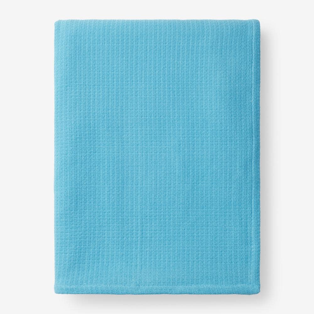 garage noodzaak Baars The Company Store Cotton Weave Turquoise Cotton King Blanket  KO33-K-TURQUOISE - The Home Depot