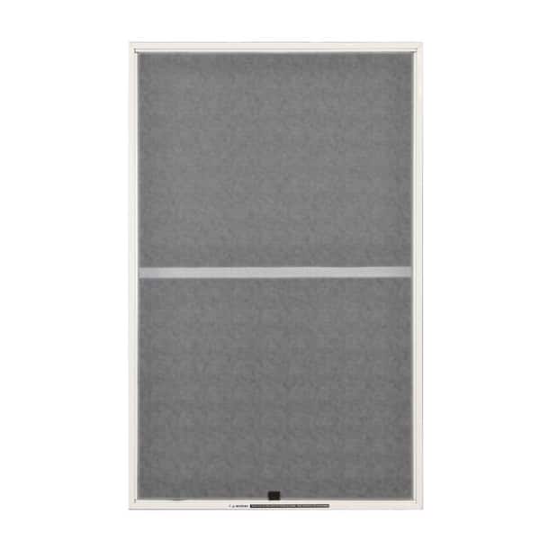 Andersen 31-7/8 in. x 38-27/32 in. 200 and 400 Series White Aluminum Double-Hung Window Screen for Andersen Window Size 2832