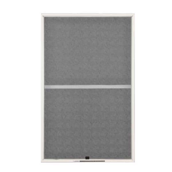 Andersen 31-7/8 in. x 38-27/32 in. 200 and 400 Series White Aluminum Double-Hung Window Insect Screen