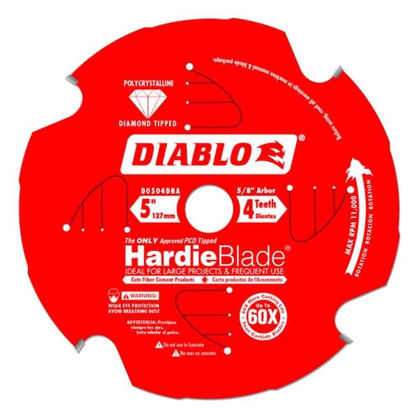 DIABLO 5in. x 4-Teeth HardieBlade Saw Blade for Fiber Cement