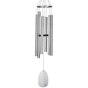 Signature Collection, Woodstock Windsinger Chime, Amazing Grace 49 in. Silver Wind Chime WWAG