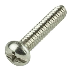1/4 in.-20 x 3 in. Phillips-Slotted Round-Head Machine Screws (10-Pack)