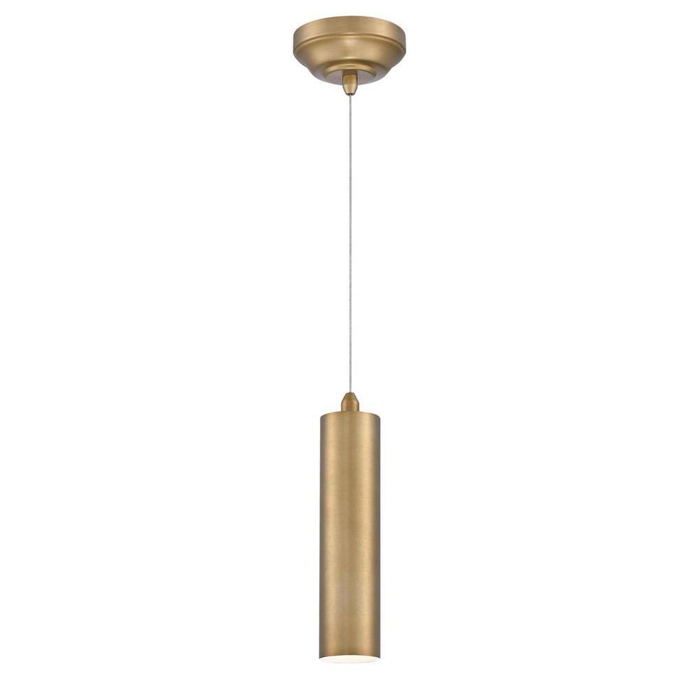 Rayman 5'' Brushed Brass LED Mini Pendant Light