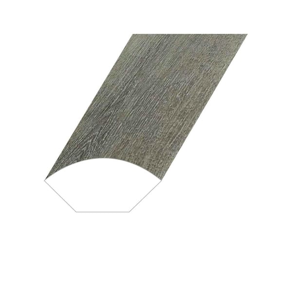 Montserrat Omnia Light Onyx 0.6 in. Thick x 1 in. Wide x 94.5 in. Length Vinyl Quarter Round Molding